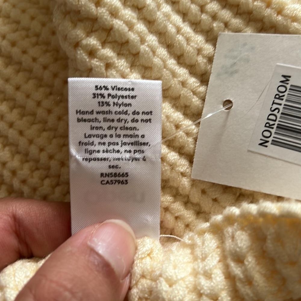 NWOT Open Edit | Ivory Rib Knit Dickey - Picture 5 of 10